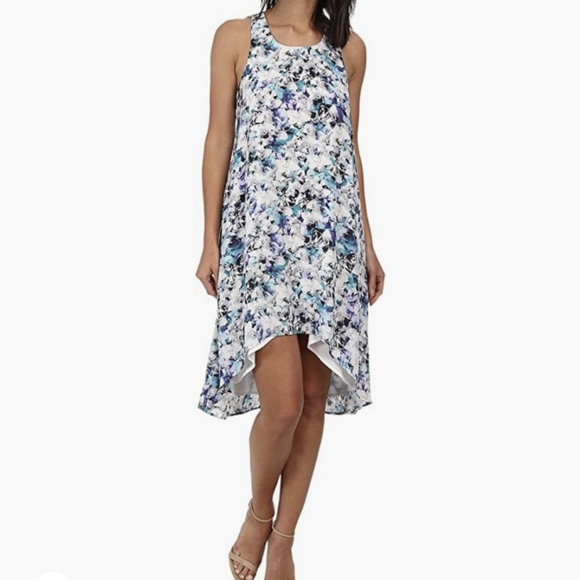 Sam Edelman Floral Racerback High Low Dress - Picture 1 of 8